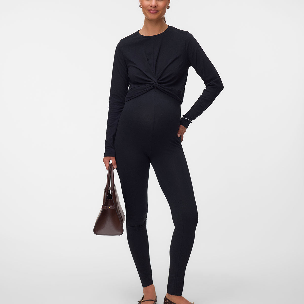 Mamalicious MLemma 2-pak graviditetsleggings, sort - 20016844 - Black/black - Black/black