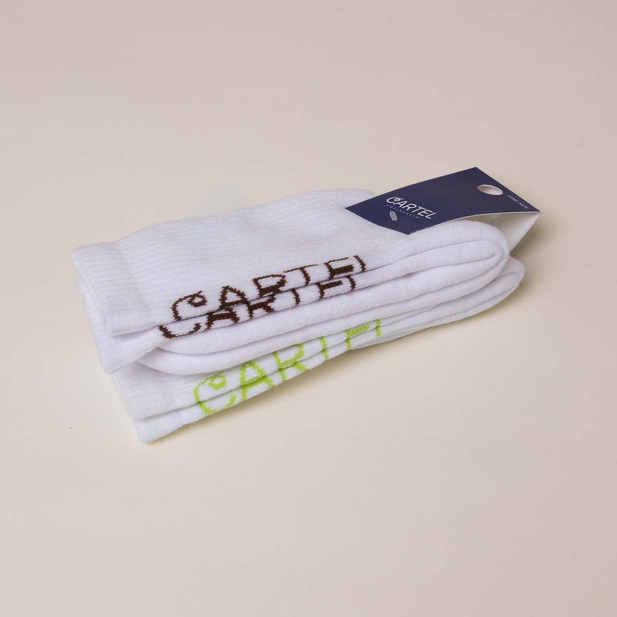 Copenhagen Cartel Cartel 2-pak strømper, hvid - 164424 - White - White