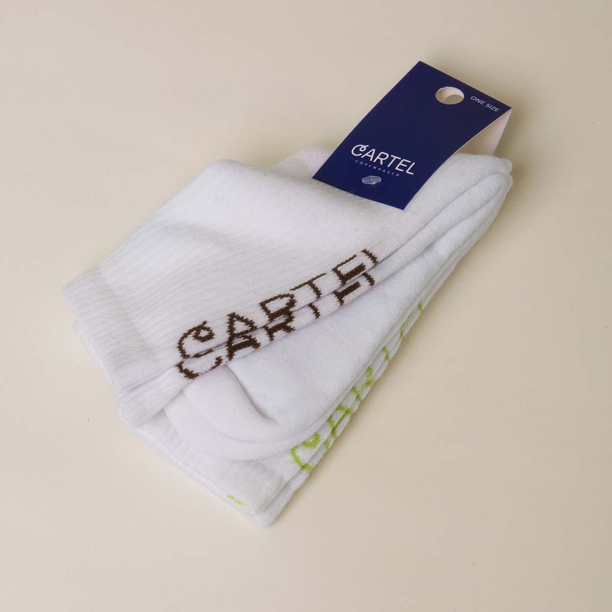 Copenhagen Cartel Cartel 2-pak strømper, hvid - 164424 - White - White
