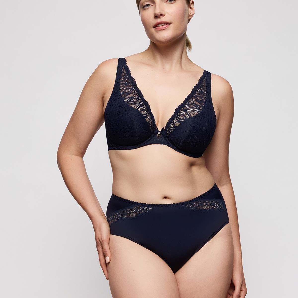 PrimaDonna Salerno plunge BH, blå - 0163532 - MID - Midnight Blue